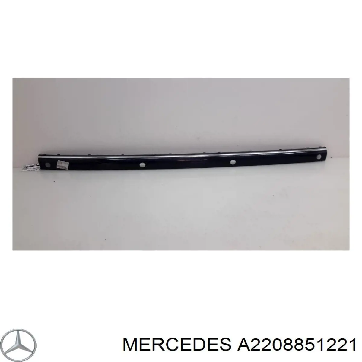 Купить A2208851221 Mercedes Накладка бампера заднего центральная