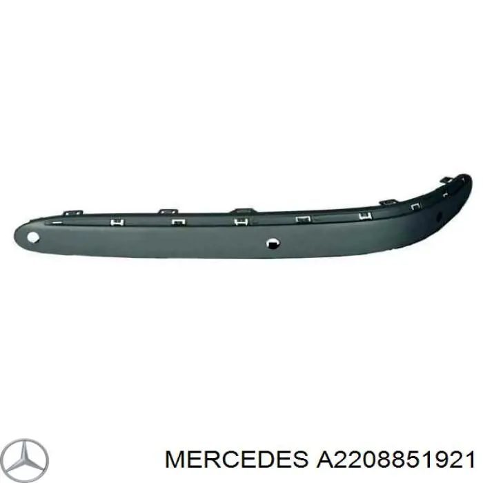 A2208851921 Mercedes накладка бампера переднего левая