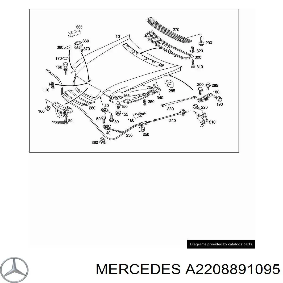 Купить A2208891095 Mercedes 