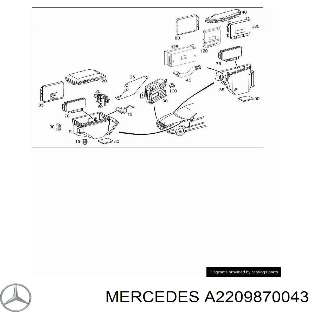 A2209870043 Mercedes 