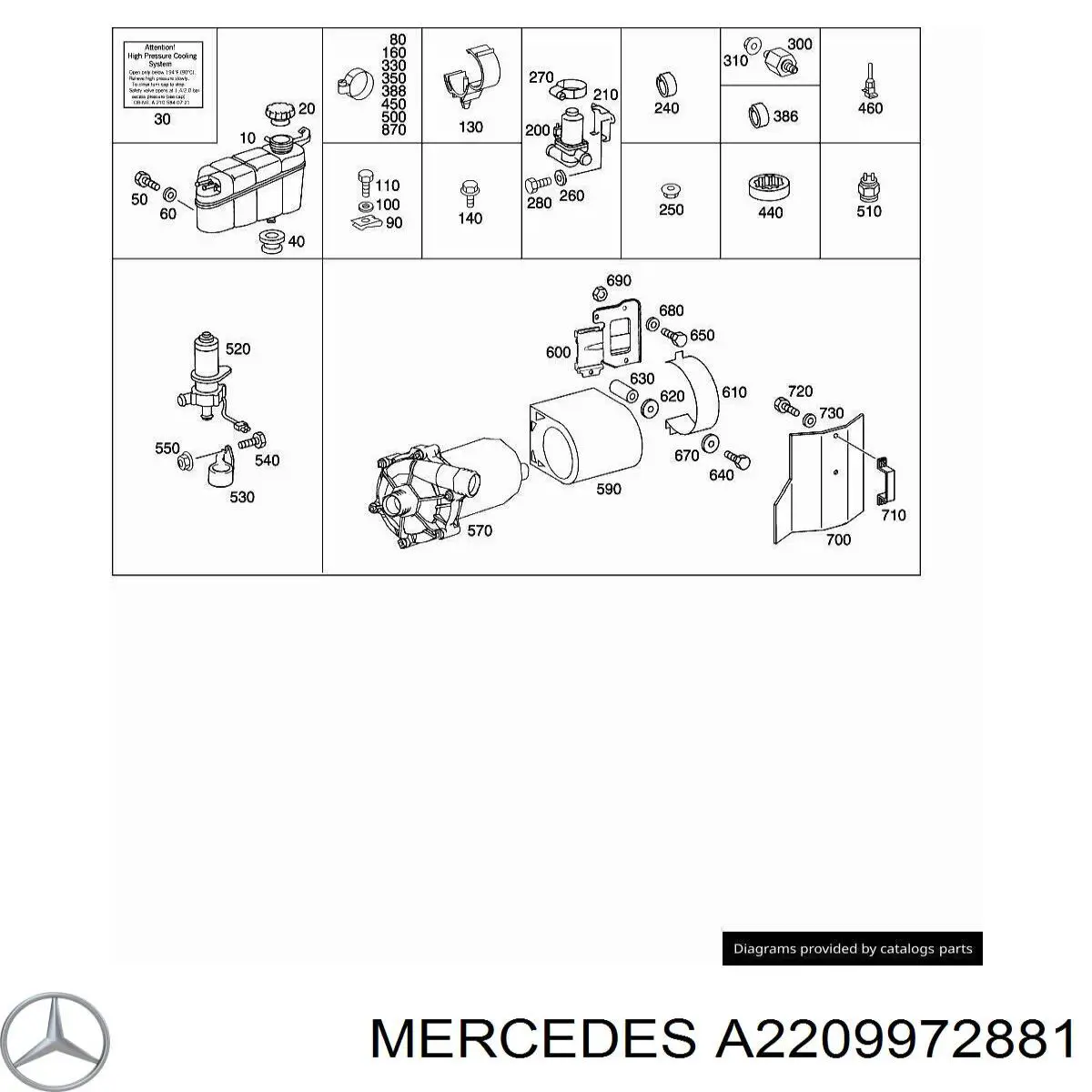  A2209972881 Mercedes