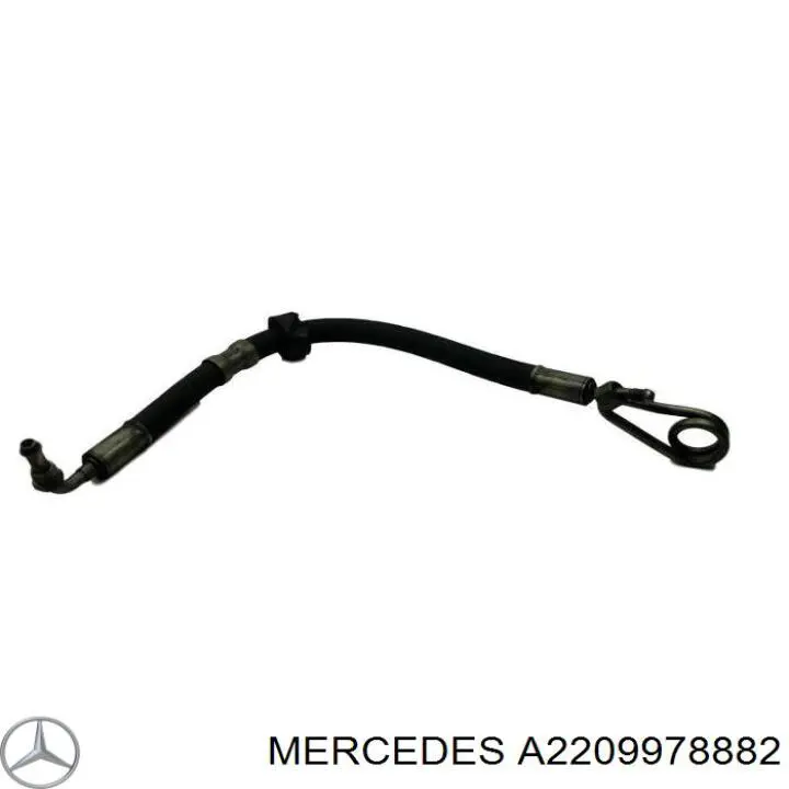 Шланг ГУР от рейки к радиатору A2209978882 Mercedes