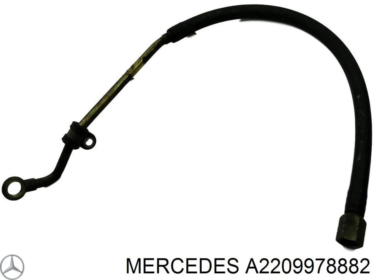 Шланг ГУР от рейки к радиатору A2209978882 Mercedes