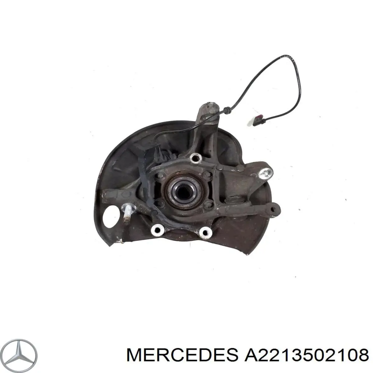 Pino moente (extremidade do eixo) traseiro esquerdo para Mercedes S (W221)