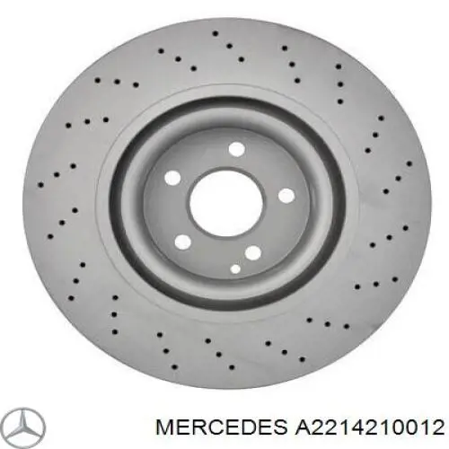 A2214210012 Mercedes диск тормозной передний