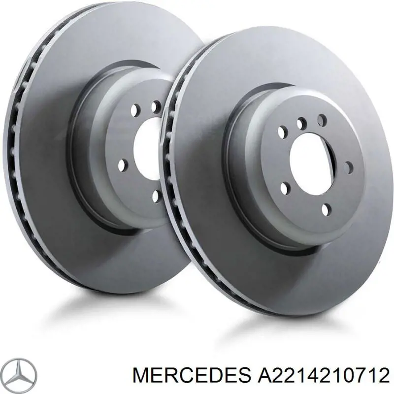 A2214210712 Mercedes disco do freio dianteiro