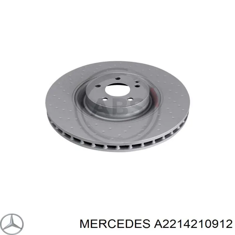 A2214210912 Mercedes disco do freio dianteiro
