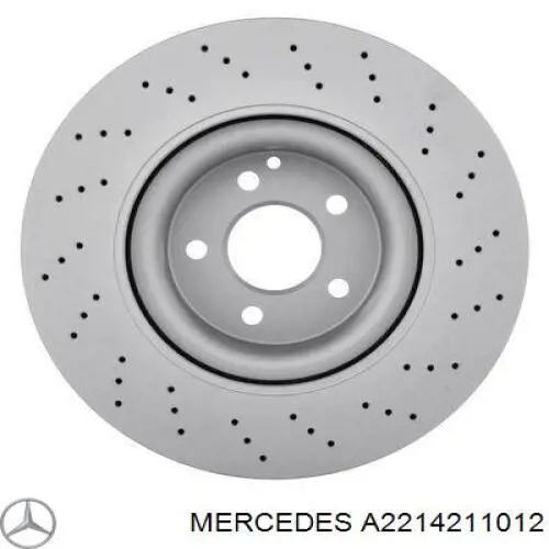 A2214211012 Mercedes диск тормозной передний