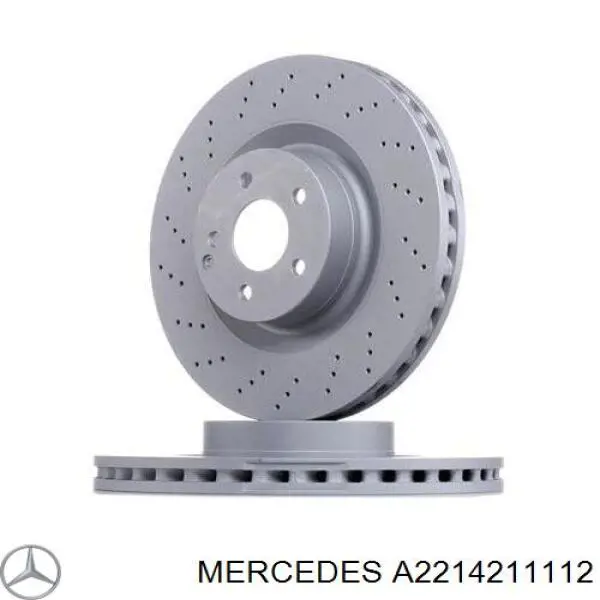 A2214211112 Mercedes диск тормозной передний