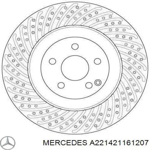 Тормоз дисковый передний Mercedes A221421161207 цена, от 232.50 USD