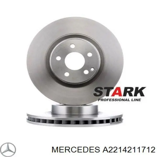 Тормоз дисковый передний Mercedes A2214211712 цена, от 207.34 USD