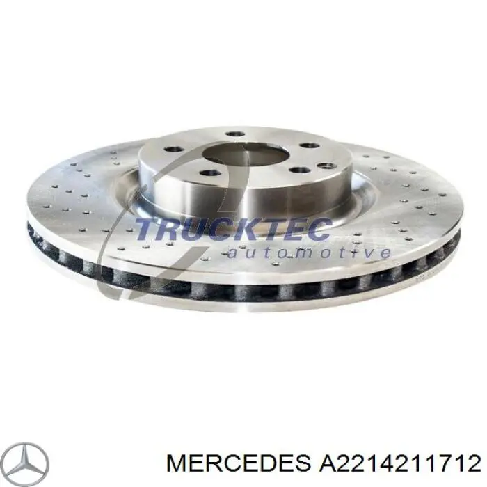 Передние тормозные диски A2214211712 Mercedes
