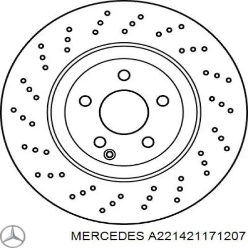 Тормоз дисковый передний Mercedes A221421171207 цена, от 98.90 USD