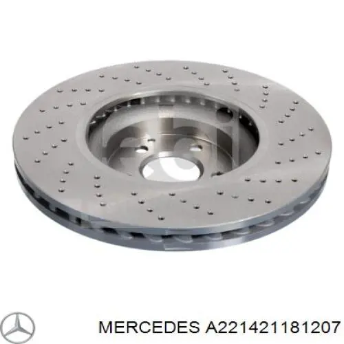 Тормоз дисковый передний Mercedes A221421181207 цена, от 151.72 USD