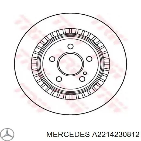 Задний тормозной диск Mercedes A2214230812 цена, от 923.29 USD