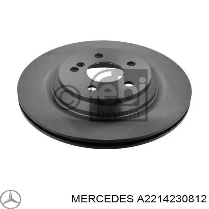 Купить A2214230812 Mercedes Диск тормозной задний