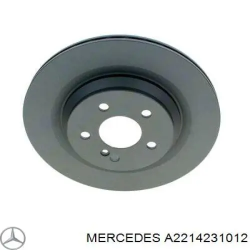 A2214231012 Mercedes disco do freio traseiro