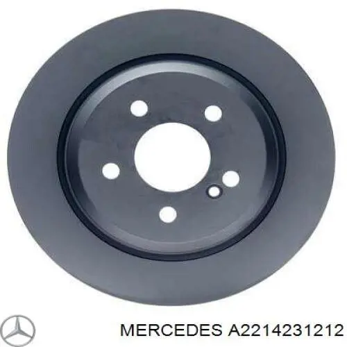 A2214231212 Mercedes диск тормозной задний
