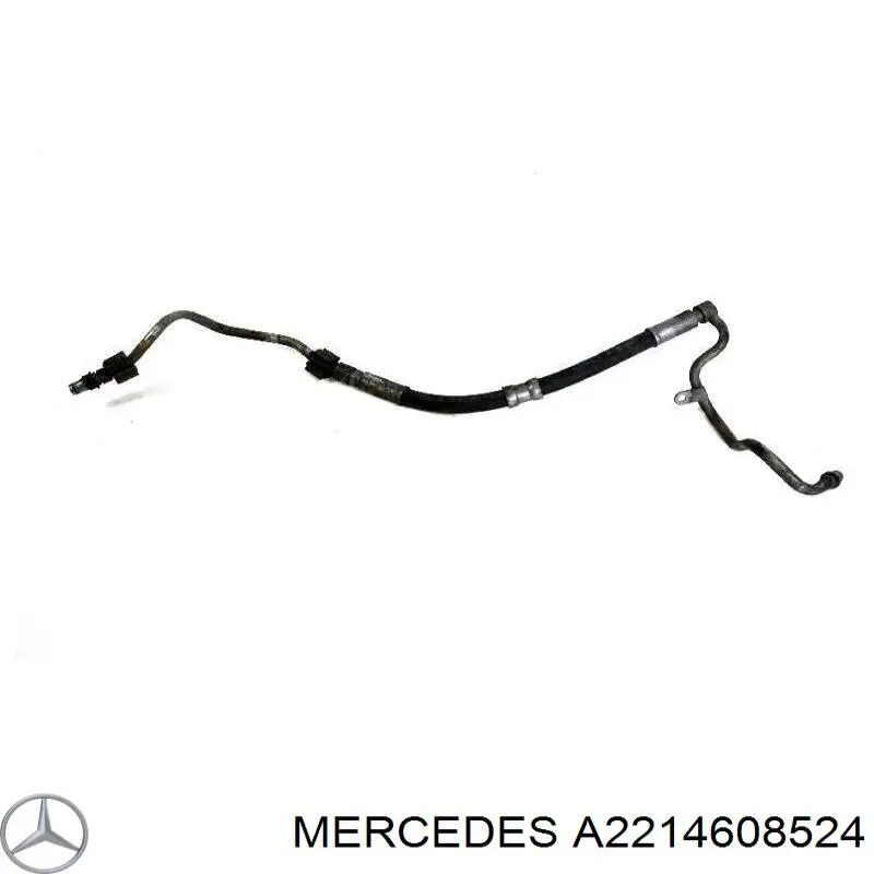 A2214608524 Mercedes шланг гур высокого давления от насоса до рейки (механизма)