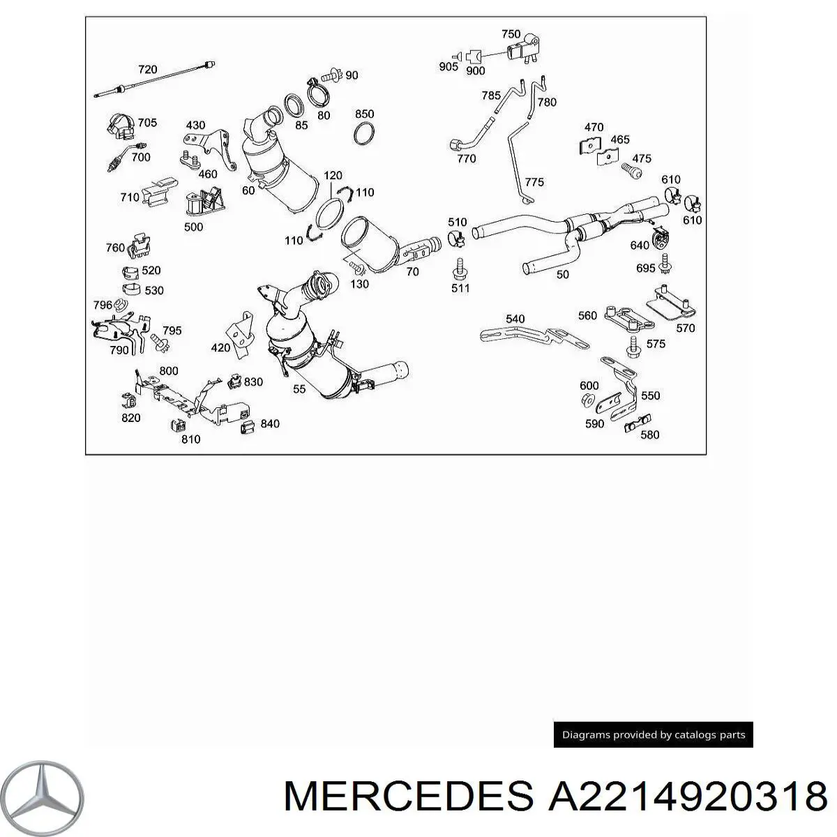  Mercedes A2214920318 цена, от 55.50 USD
