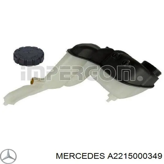A2215000349 Mercedes Tanque de expansão do sistema de esfriamento