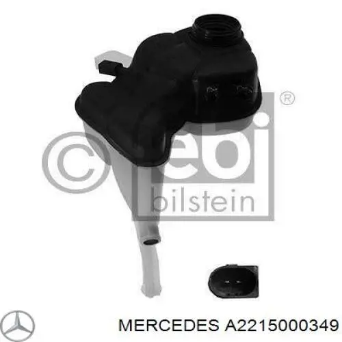 A2215000349 Mercedes Tanque de expansão do sistema de esfriamento