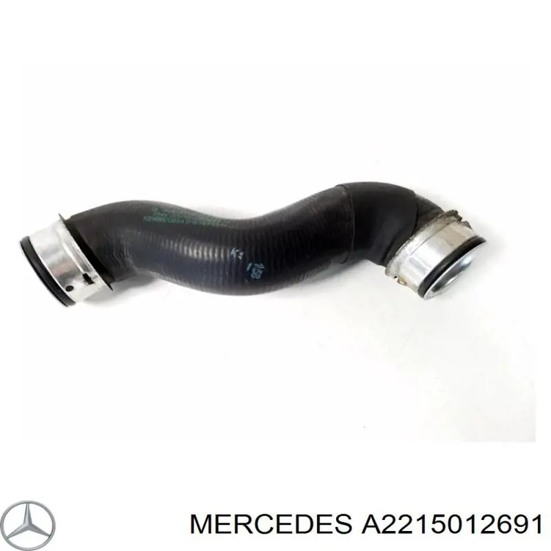 A2215012691 Mercedes mangueira (cano derivado do radiador de esfriamento superior)