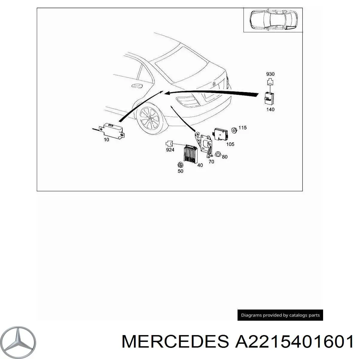Модуль управления (ЭБУ) топливным насосом Mercedes A2215403001 цена, от 14.11 USD