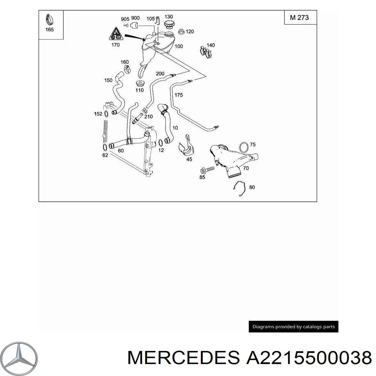 A2215500038 Mercedes помпа
