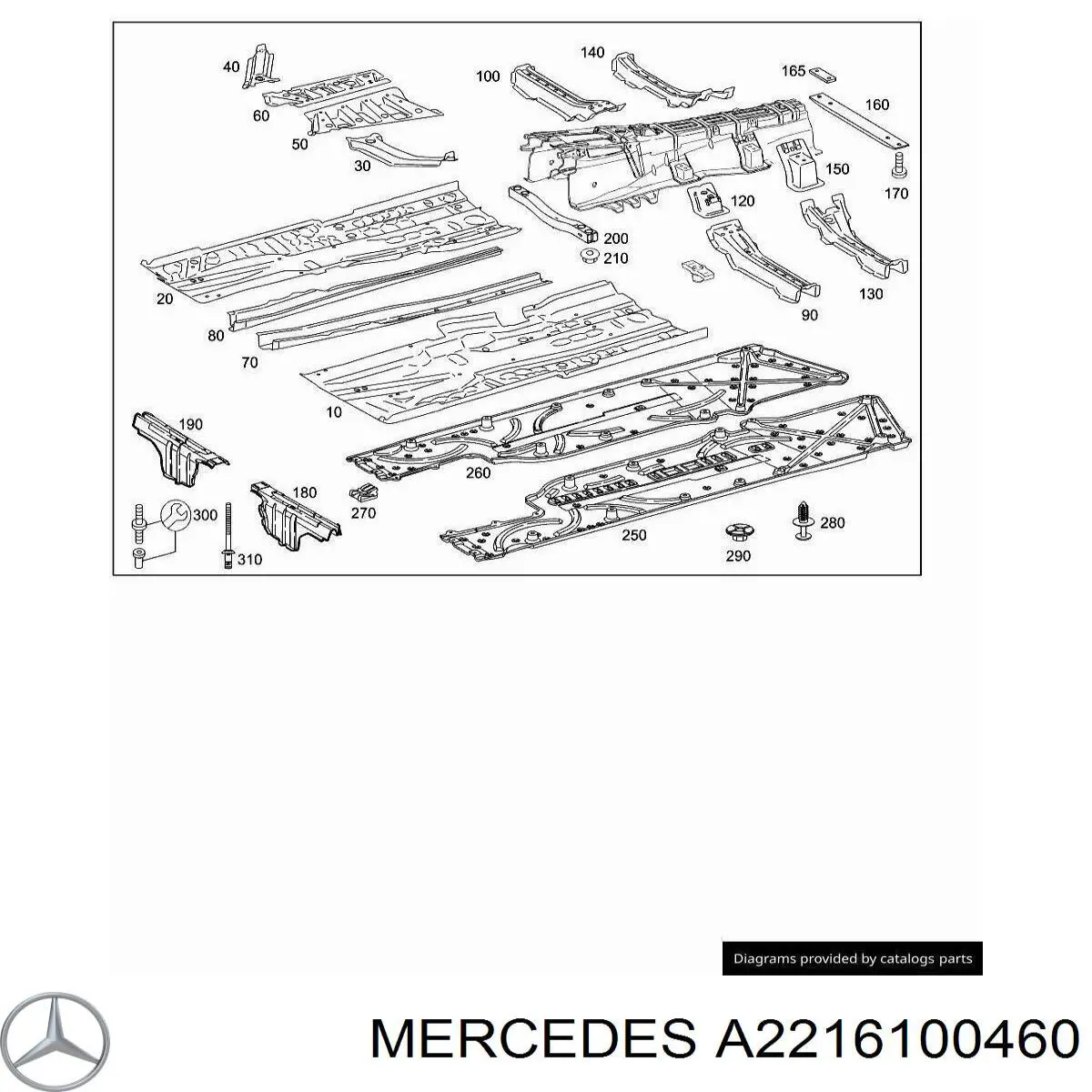 A2216100460 Mercedes 