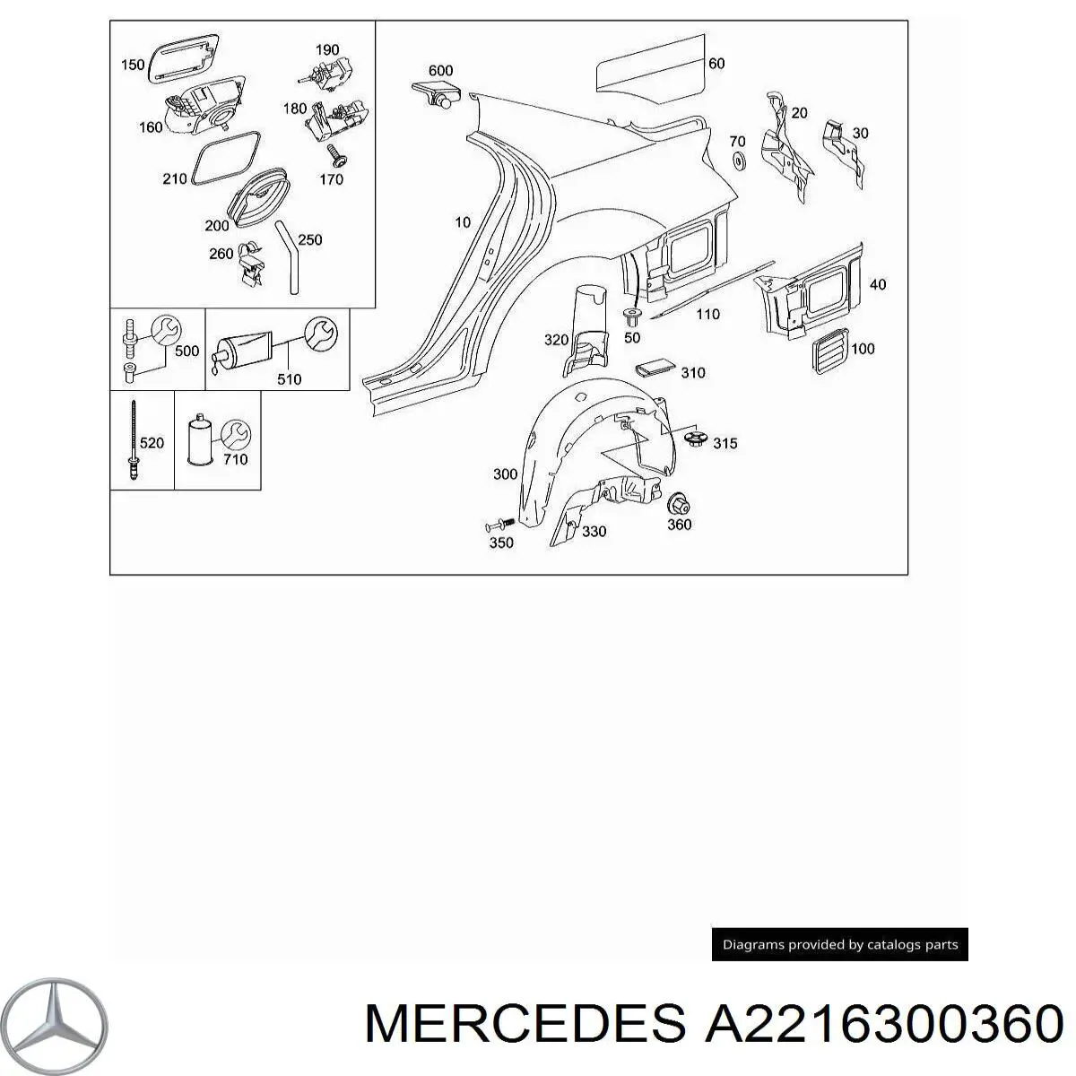 A2216300360 Mercedes 