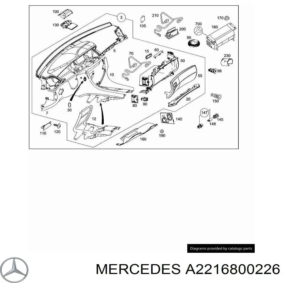 A2216800126 Mercedes 