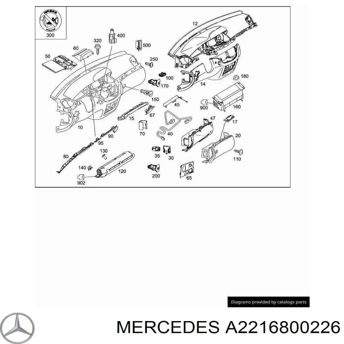 Mercedes A2216800126 цена, от 10.35 USD