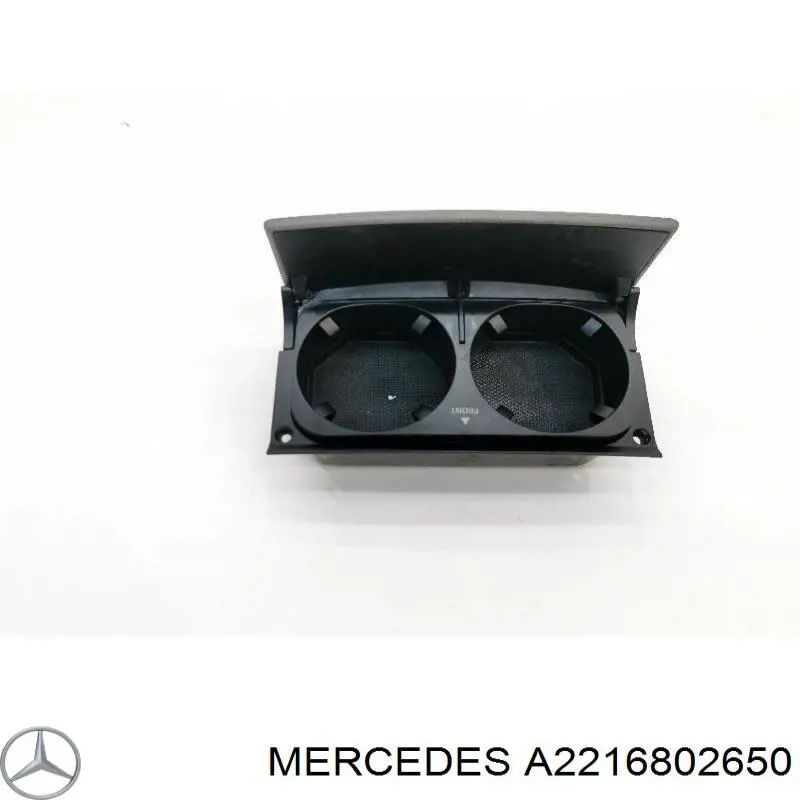 A2216802650 Mercedes suporte para copos de braço de consola central