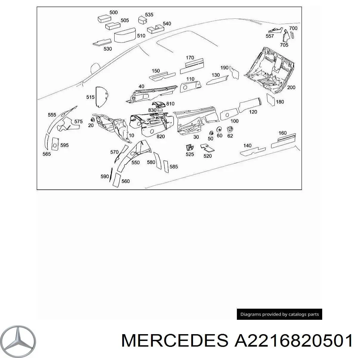 A2216820501 Mercedes 