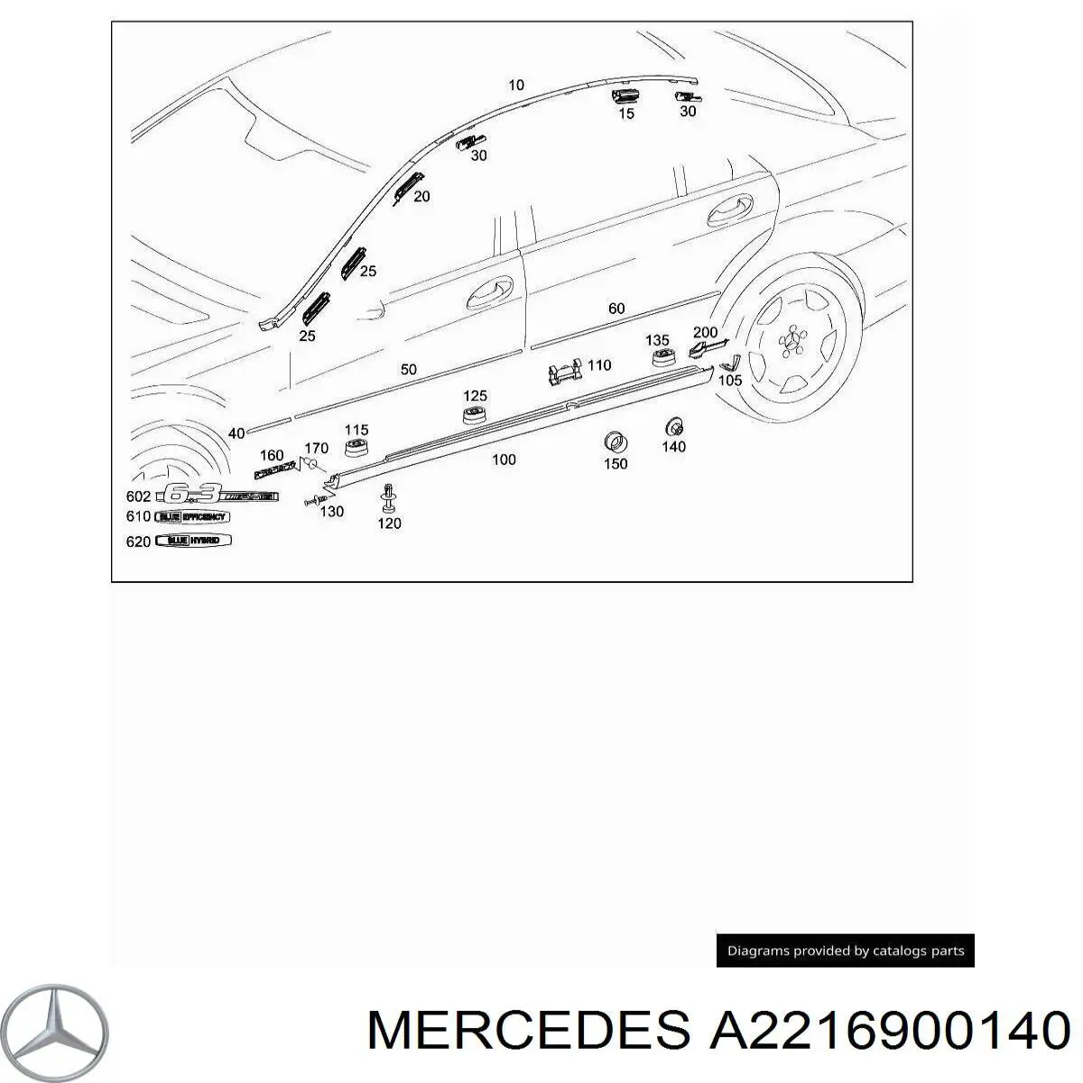 A2216900140 Mercedes 