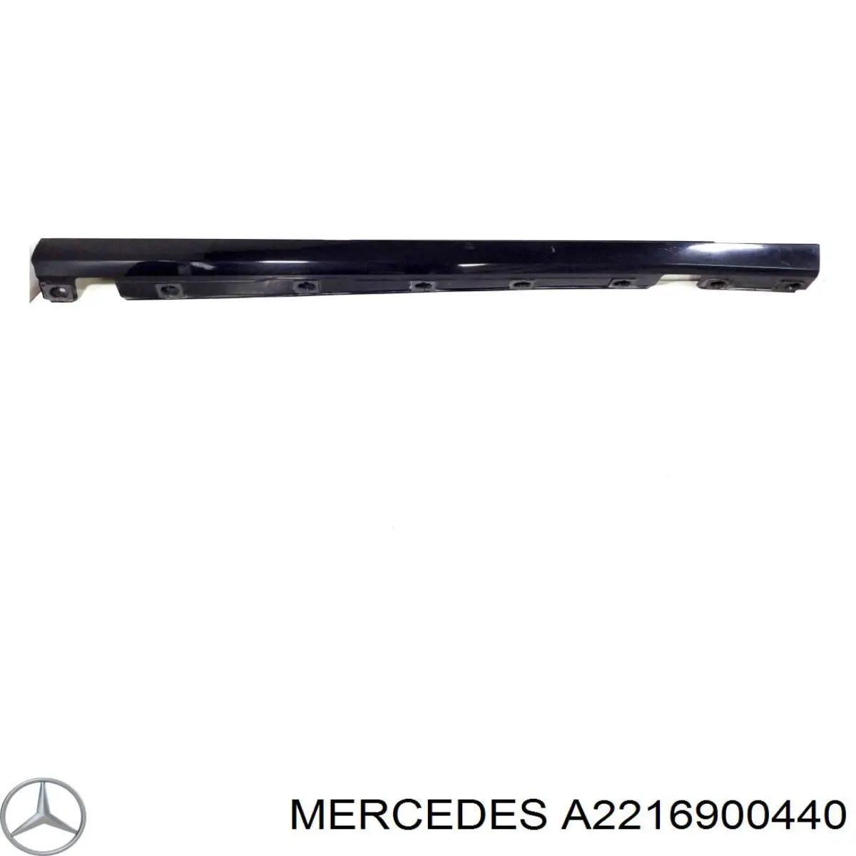 Накладка наружняя (молдинг) порога, правый на Mercedes S (W221)