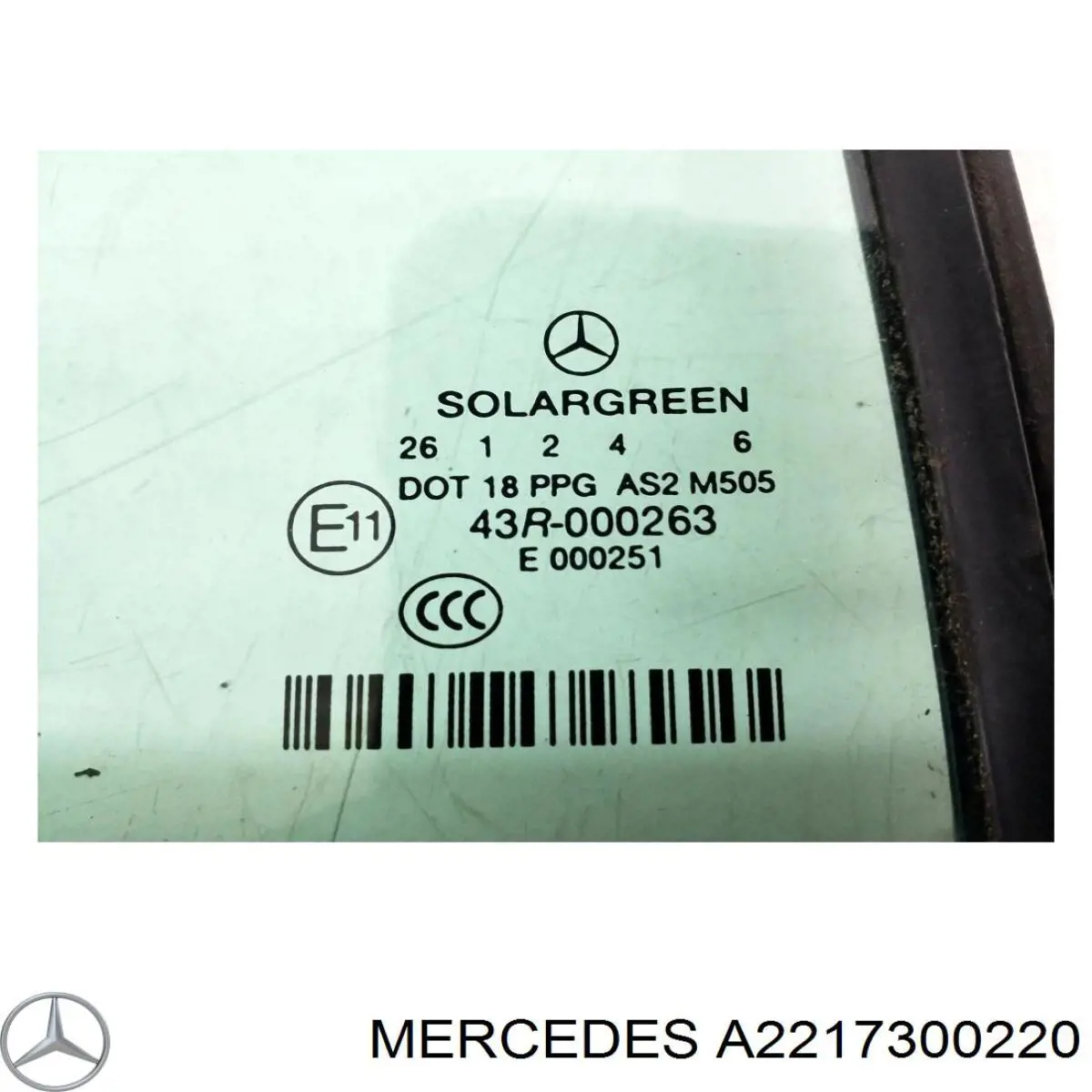 Окно задней двери Mercedes A2217300220 цена, от 38.01 USD
