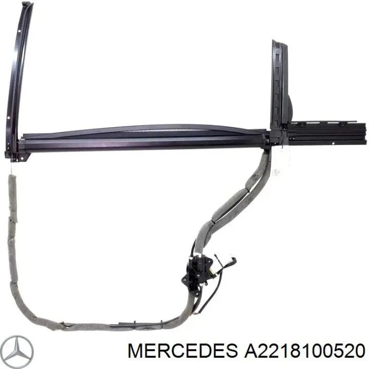 Каркасные шторки задних дверей на Mercedes S (W221)