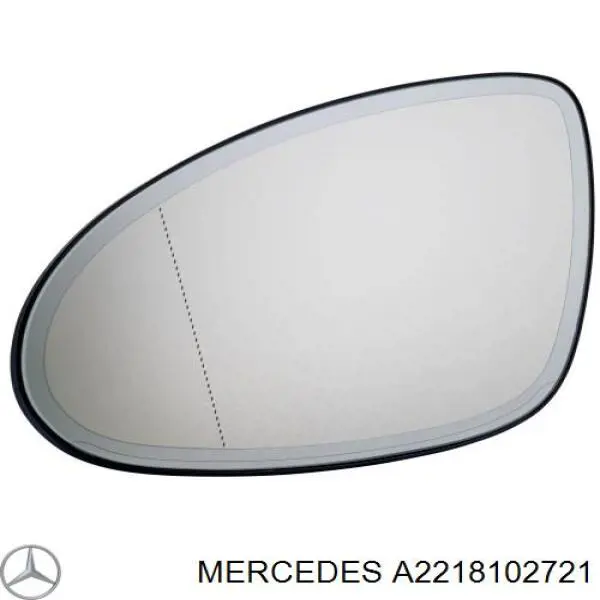 A2218102721 Mercedes зеркальный элемент зеркала заднего вида левого