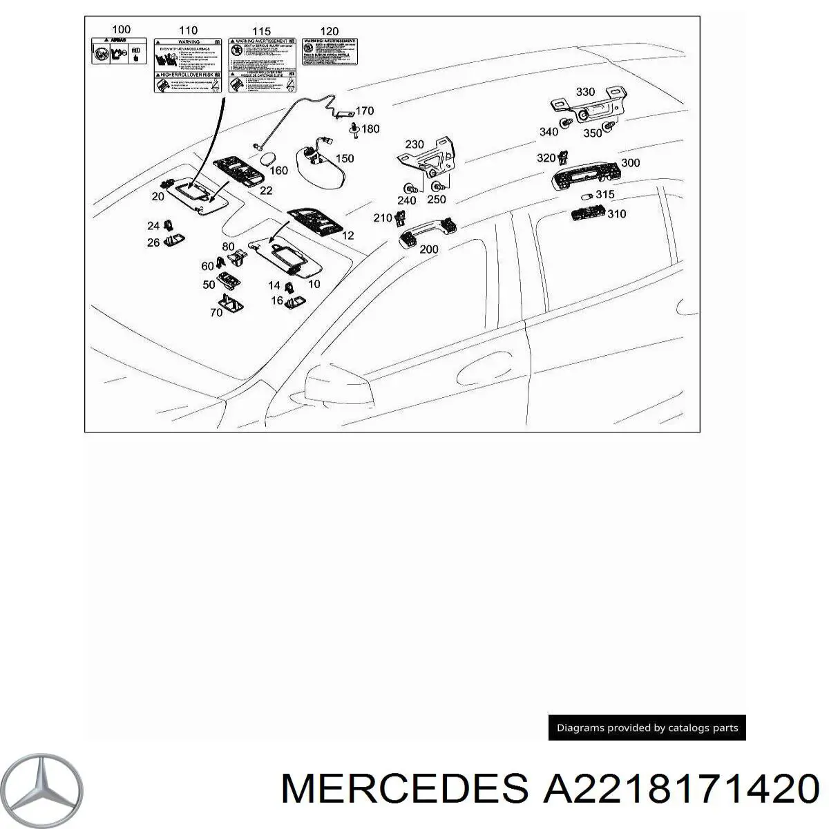  Mercedes A2218171420 цена, от 15.20 USD