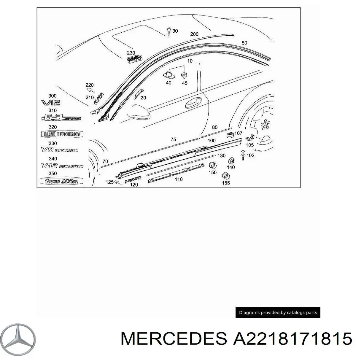 A2218171815 Mercedes 