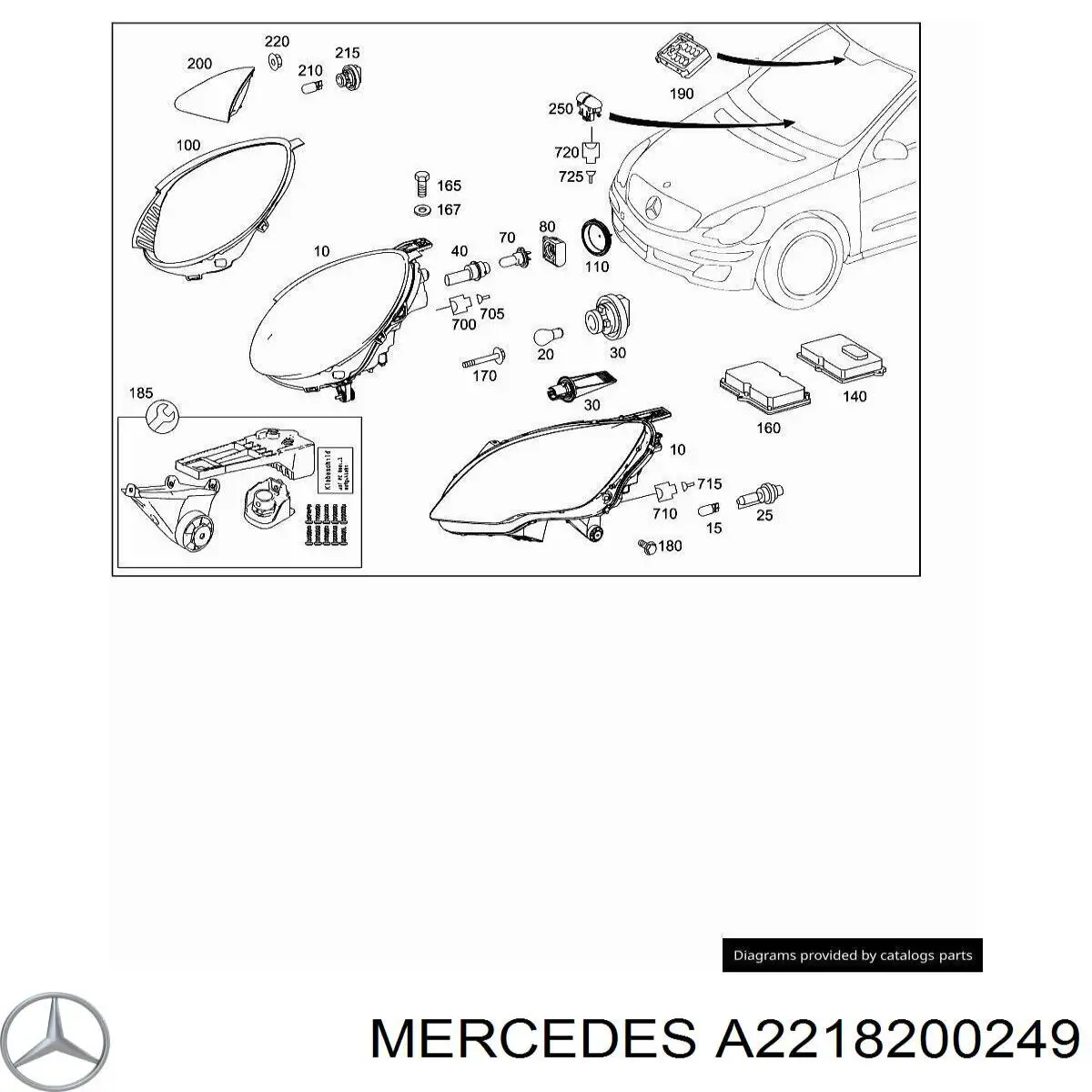 Купить A2218200249 Mercedes 