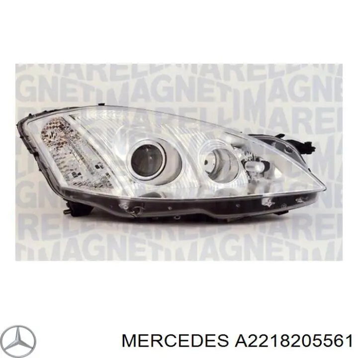 2218205561 Mercedes фара левая
