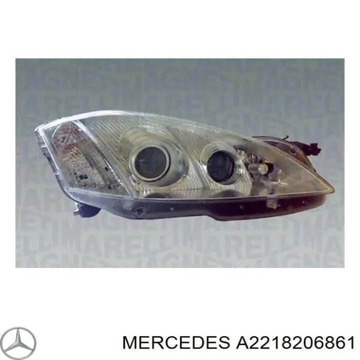 Правая блок фара Mercedes A2218206861 цена, от 660.79 USD