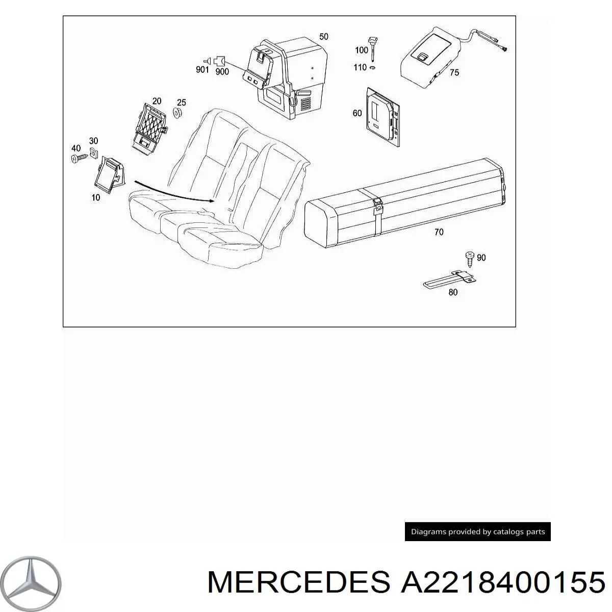 A2218400155 Mercedes 