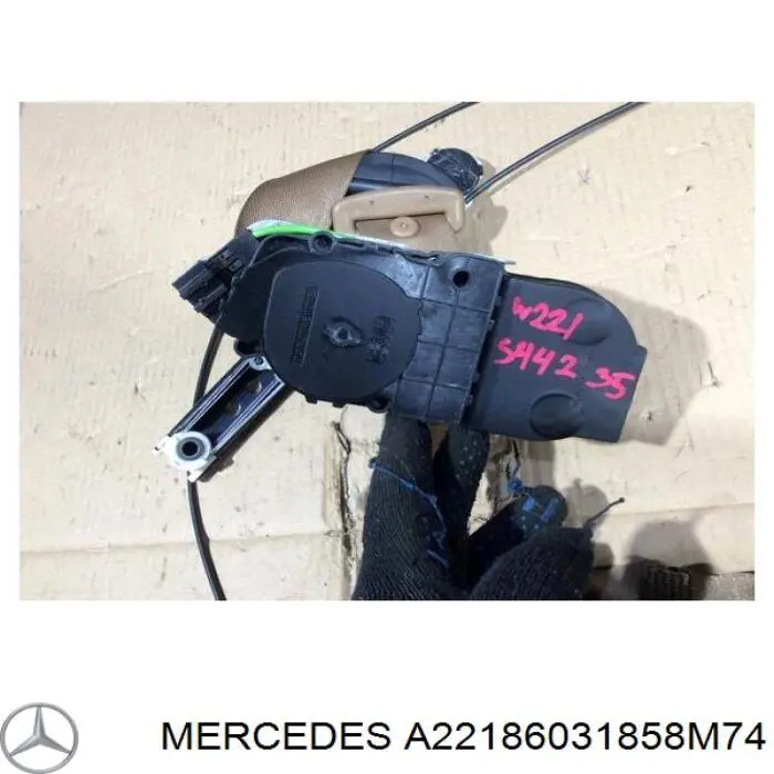 Ремень безопасности передний левый Mercedes A22186031858M74 цена, от 155.37 USD