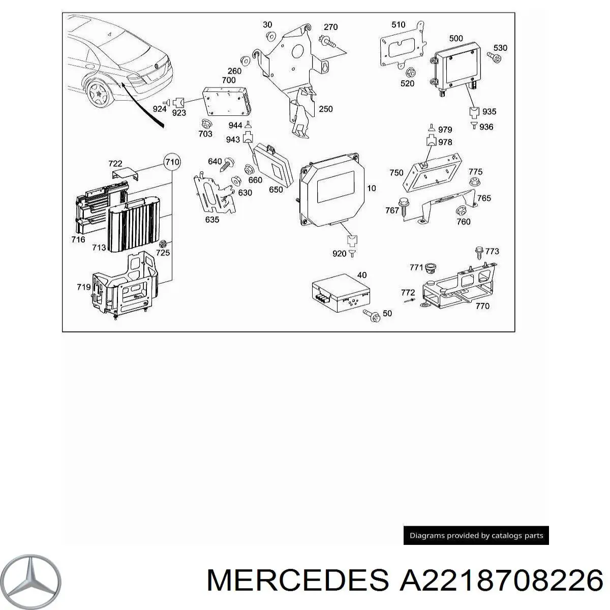  Mercedes 2218708226 цена, от 63.35 USD