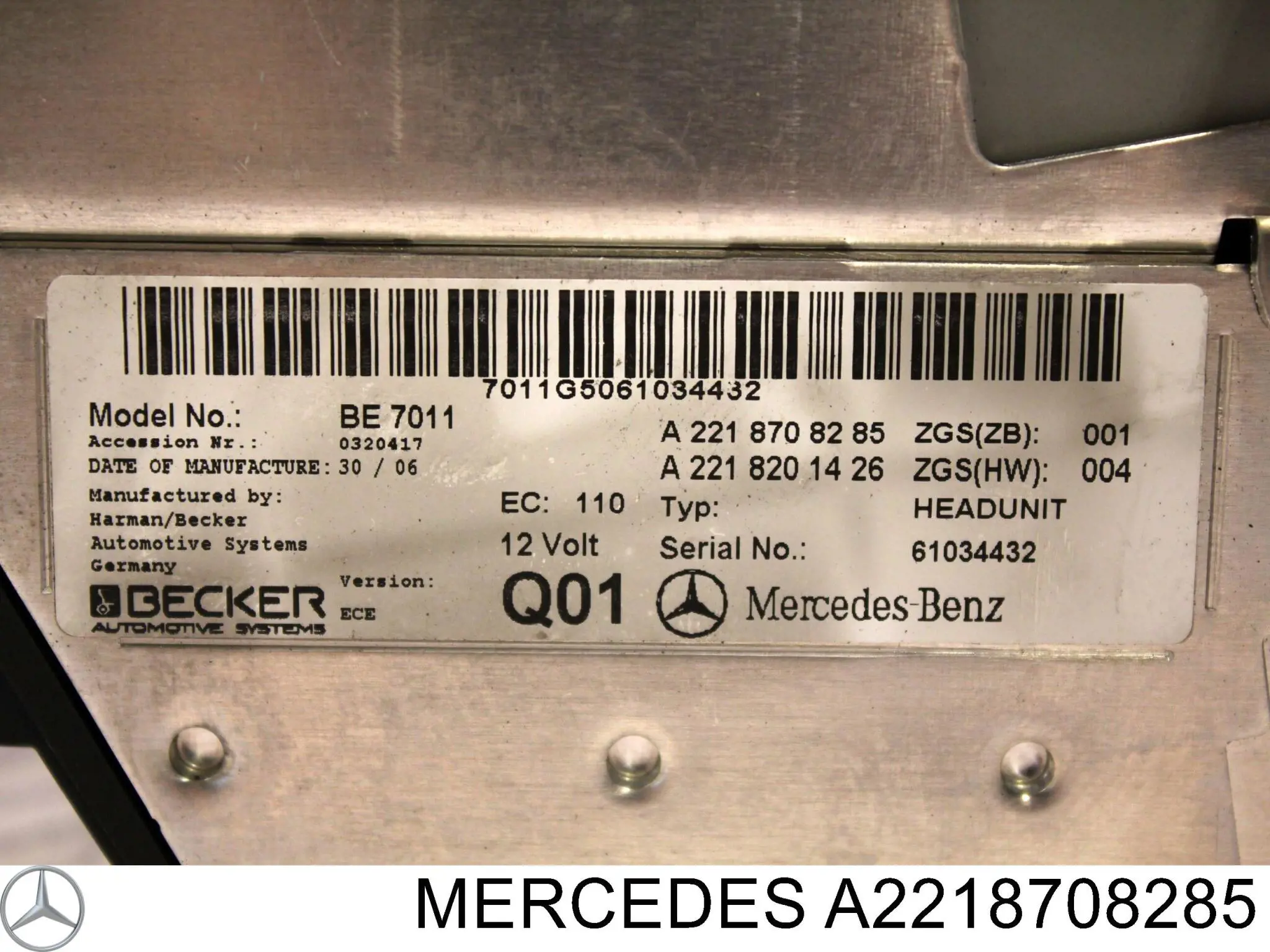 2218702686 Mercedes Радиоприемник