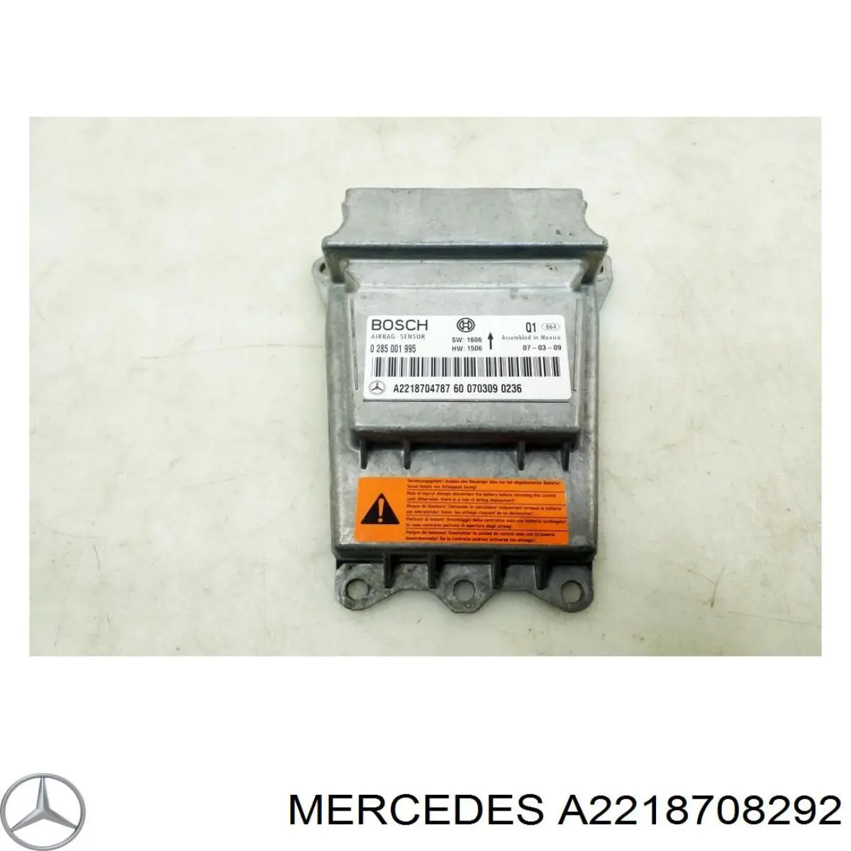 Блок управления airbag Mercedes A2218708292 цена, от 30.41 USD
